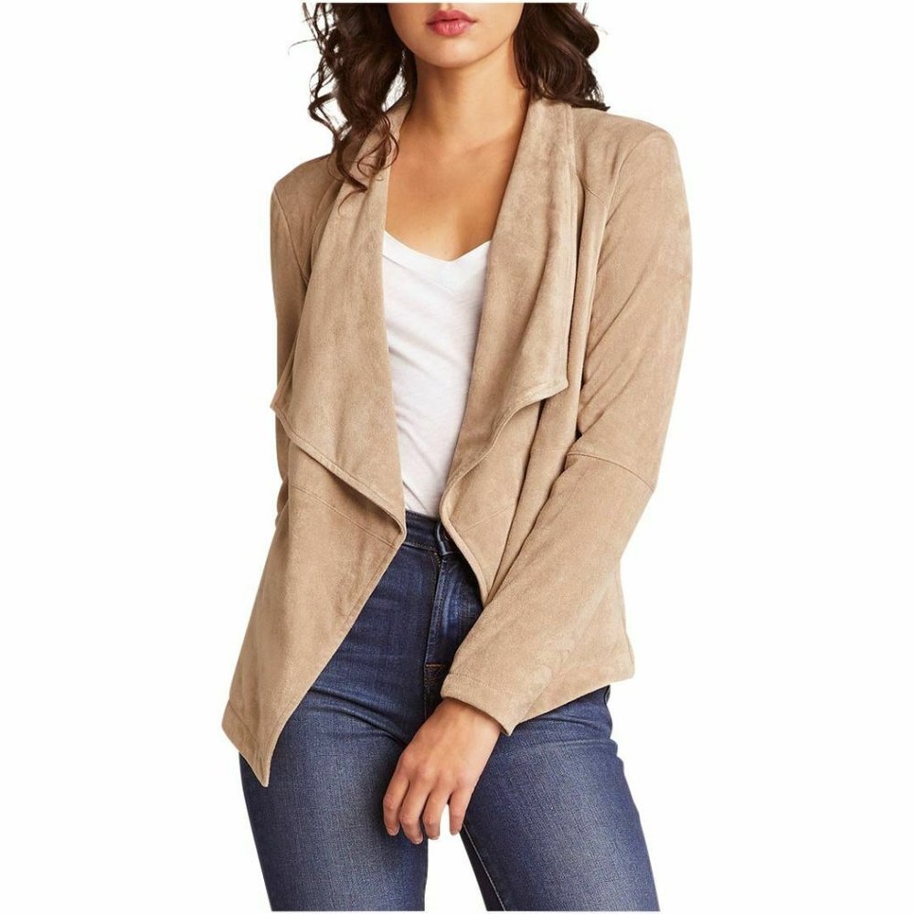 SOLD-BB Dakota Wade Faux Suede and Knit Jacket Lg.